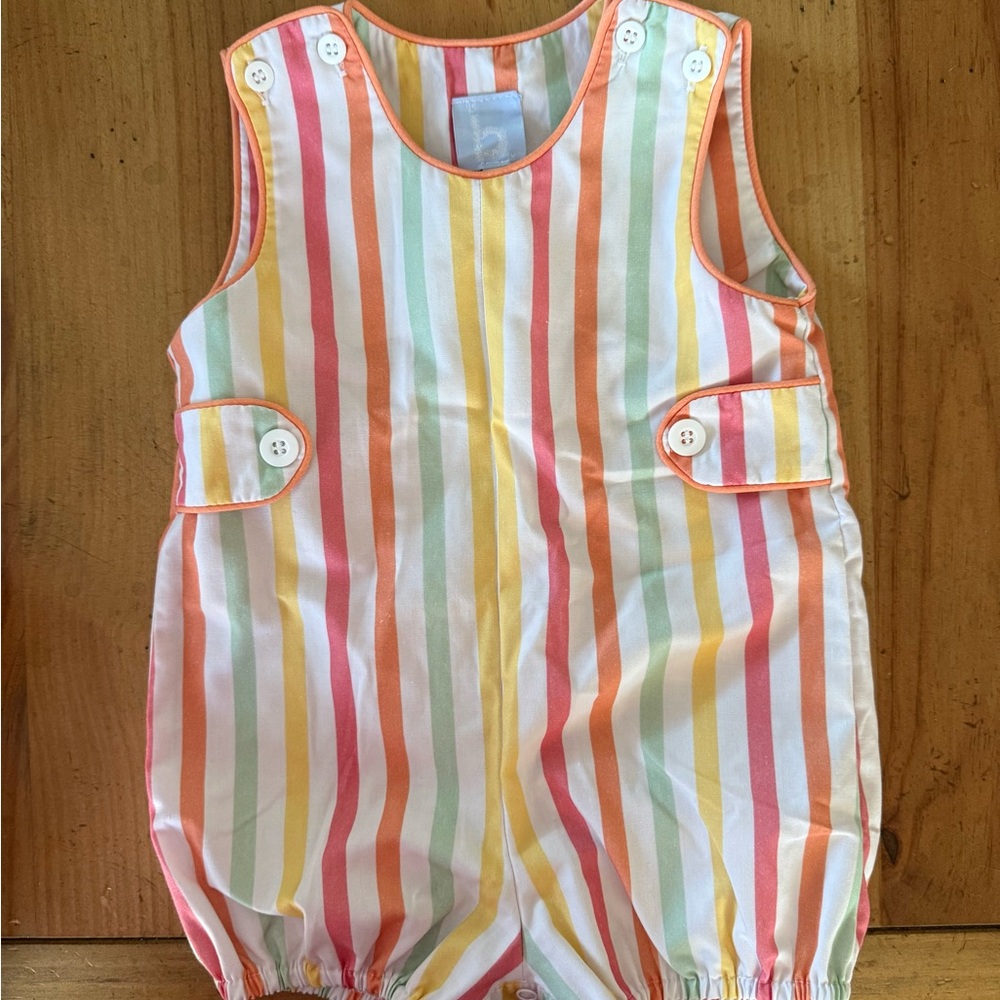 Colorful Striped Baby Romper